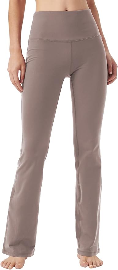 Knsbk Bootcut Yoga Pants for Women with Hidden Pockets High Waist Workout Pants Tummy Control Dress Bootleg Work Pants